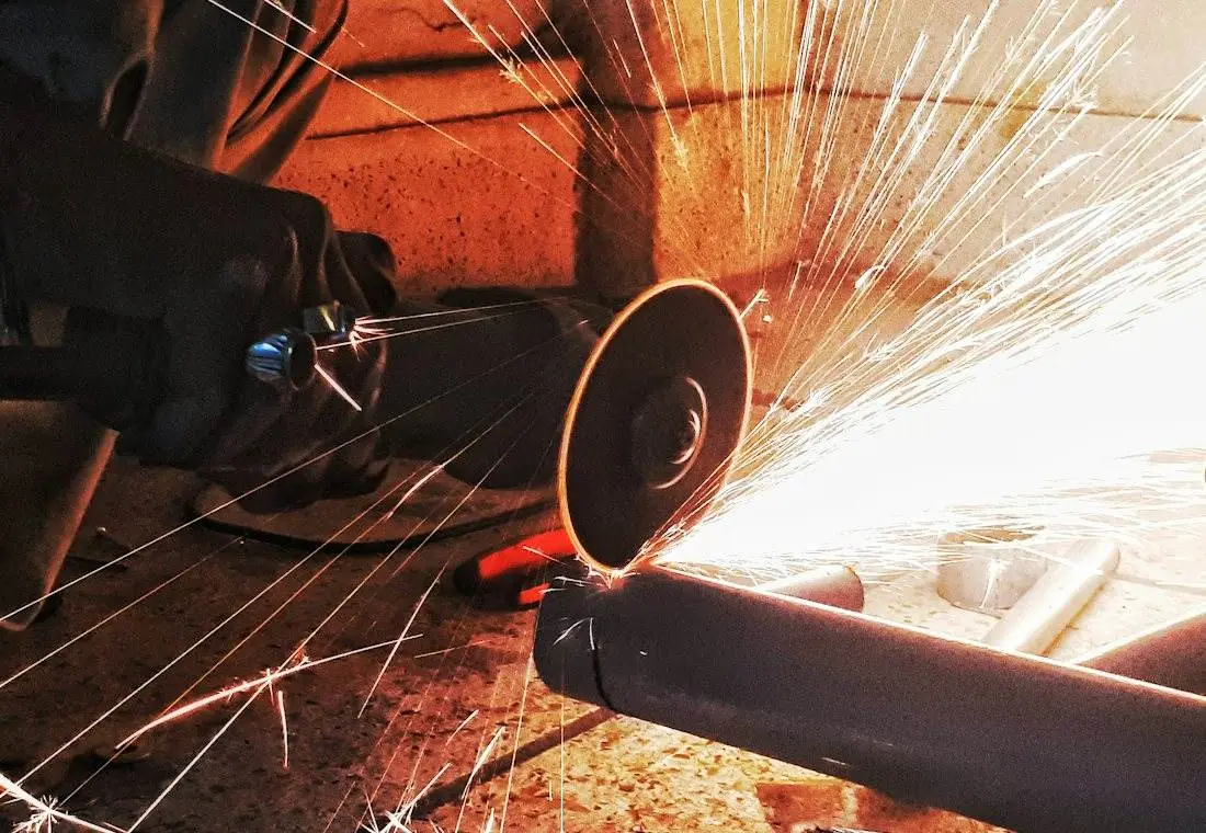Steel processing with sparks